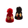 thumbnail image 4 of Diconna Kids Woolen Hat Unisex Sequins Antler Patterns Knitted Hat Beanie, 4 of 5
