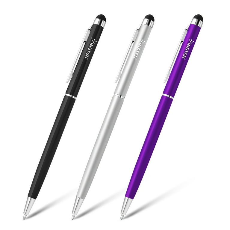Insten Touch Screen Stylus Ballpoint Pen, 2-in-1 Design, Universal