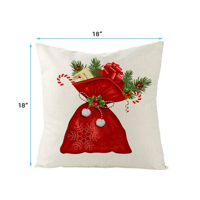Dorse Modern Fabric Christmas Throw Pillow Cover by Christopher Knight Home - Set of 2