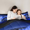 thumbnail image 5 of Manfei Speed Racing Car Bedding Comforter Set 2pcs for Teen Boys Men, Blue Sports Car Twin Comforter Sets, Race Car Game Bedding Set, Super Cozy Room Decor, 5 of 8