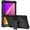 Black, variant on KIQ Guardian Case for TCL Tab 8 LE / TCL Tab 8 Hybrid Shockproof Cover w/ Kickstand / TCL Tab 8 Case - Black / Blue