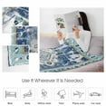 thumbnail image 4 of Retro Ethnic Throw Flannel Blanket 40x50In Tribal Boho Blue Vintage Oriental Super Soft Cozy Bed Blanket, Lightweight Plush Fuzzy Bed Throw for Bedroom Sofa Couch Living Room, 4 of 4