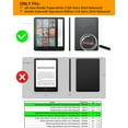 thumbnail image 4 of Stand Case for 7" All-New Kindle Paperwhite 12th Gen 2024 and 7" Kindle Colorsoft Signature Edition,Two Hand Straps Shell PU Leather Cover with Auto-Wake/Sleep, 4 of 5