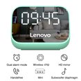 thumbnail image 2 of Reproductor de despertador de escritorio inalámbrico con altavoz compatible con Bluetooth (verde), 2 of 7