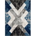 thumbnail image 2 of Well Woven Rheta Blue Modern Geometric Stripes & Angles Pattern Area Rug, 2 of 8
