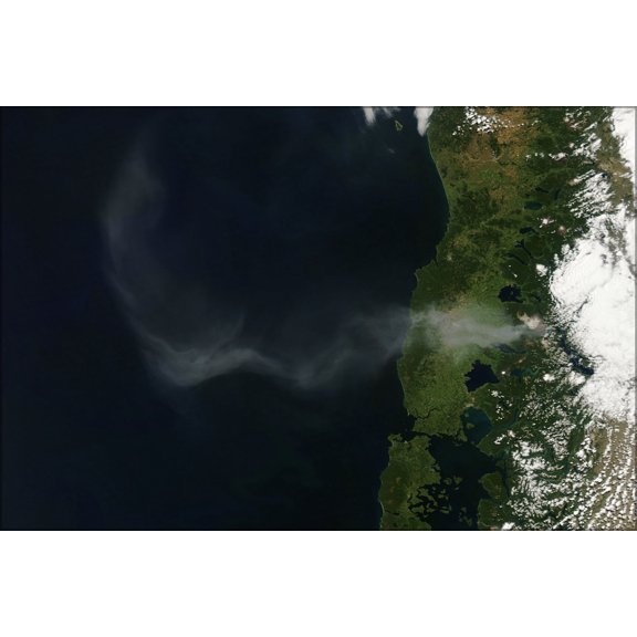 24"x36" Gallery Poster, Activity at Puyehue-Cordon Caulle volcano, Chile