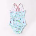 thumbnail image 6 of IROINNID Toddler Girls' Swimsuit One Piece Swimsuit Beach Bikini Slim Printed Swimsuit, 6 of 6