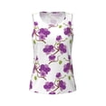 thumbnail image 4 of Fotbe Orchids Flowers Womens Loose Fit Casual Flowy Slim-Fit Tank Tops Athletic Round Neck Trendy Sleeveless Summer Tops for Gym and Yoga-XX-Large, 4 of 9