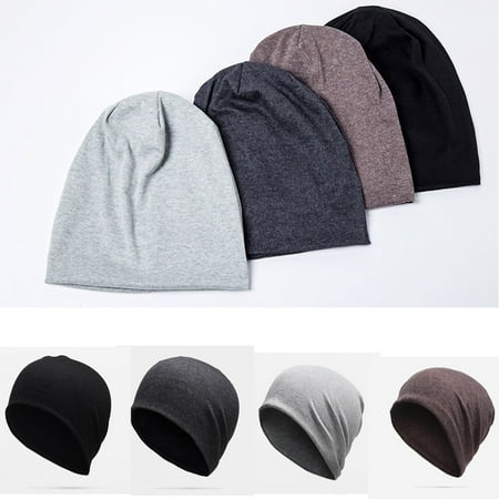 - Men Cotton Winter Slouch Skull Oversize Long Beanie Women Baggy Cap Ski Hat