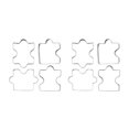 thumbnail image 1 of Stainless Steel Fondant Biscuit Cookie Cutter Cake Pastry Cookie Cutter Puzzle Mold 8 Pcs, 1 of 6