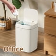 thumbnail image 4 of [Touchless Trash Bin] Automatic Sensor Trash Can | Hands-Free Touchless Operation, Modern White - for Home, Office, Hotel, Bathroom, Kitchen - No Batteries Included - Ideal for Small Spaces & Car, 4 of 6