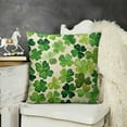 thumbnail image 2 of SHANXI St Patricks Day Pillow Covers Green Yellow Couch Pillow Cases Throw Pillows Spring Farmhouse Decor for Home Room Cushion Outdoor Decorations 24x24in, 2 of 5