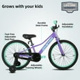 thumbnail image 2 of JOYSTAR 20 Inch Kids Bike with Training Wheels for 7-13 Years Old Boys & Girls, Toddler Cycle for Early Rider, Kids' Bicycles, Purple, 2 of 6