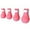 Pink, variant on Pet Care Cat Shoes - Silicone Protective Boots Kit for Indoor Outdoor Use for Cats Durable TPR Silicone Travel Safe Walking Comfort