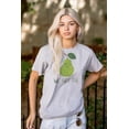 thumbnail image 3 of Cute Kawaii Perfect Pear Matching Set Plus Size Crewneck Graphic Tee Shirt Brisco Brands 4X, 3 of 5