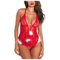 thumbnail image 1 of Navidad Cosplay Uniforme Tentación Juego de roles Traje divertido Mono de encaje Fridja nalpqowj11065, 1 of 9