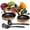 Copper, variant on Moss & Stone 4 Peice Pots & Pans Set Nonstick Cookware Set, Aluminum Pots and Pans, Copper Pots and Pans Set with Glass Lid, Dishwasher Safe, Cooking Set