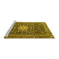 thumbnail image 2 of Ahgly Company Machine Washable Indoor Square Persian Yellow Traditional Area Rugs, 3' Square, 2 of 4