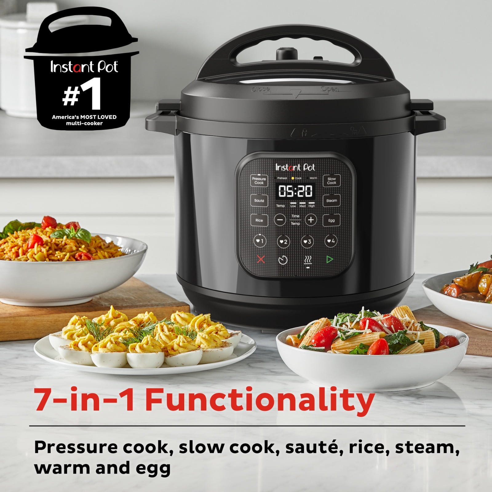 8 qt Instant Pot 7-in-1 Multi-Functional Pressure Cooker $89
