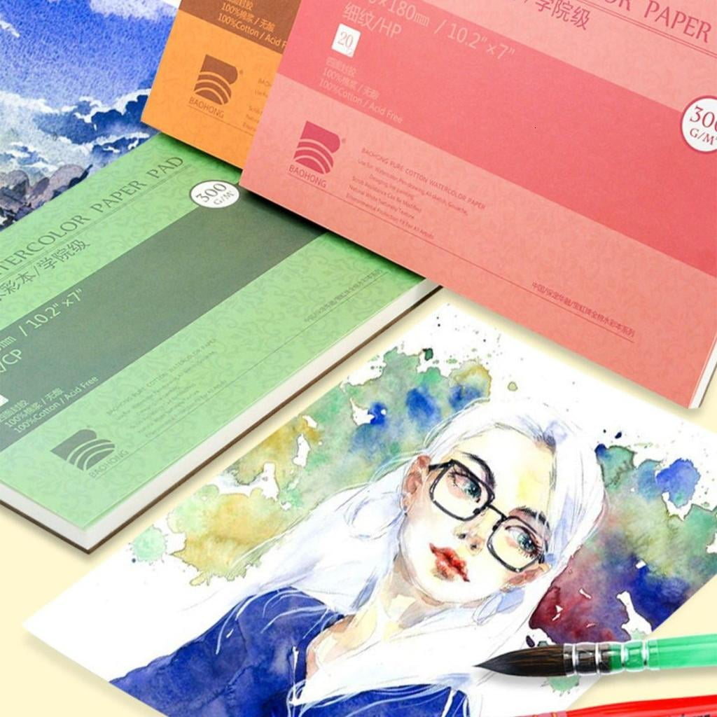 Giaone Watercolor Sketchbook 20 Sheets 300g Cotton Paper Pad For Painting And Drawing