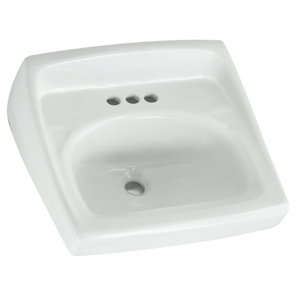 American Standard Lucerne Wall-Mounted Bathroom Sink in White