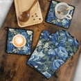 thumbnail image 5 of Pioneer Flower Kitchen Oven Mitt and Pot Holder Sets 4 Pcs for Baking, Cooking and Grilling, Heat Resistant Up To 392 °F, 5 of 7