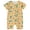 Yellow, variant on Lovzfmll Bamboo Viscose Short Sleeve Jumpsuit for Toddlers, Printed Snap Crotch Romper with Cropped Leg for Little Boys & Girls, Summer Outfits for 0-3 Months