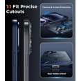 thumbnail image 7 of Magnetic Compatible with iPhone 16 Case, [Built-in Invisible Kickstand][Compatible with MagSafe] [Military Grade Shockproof] Slim Translucent Matte Phone Case for iPhone 16 6.1" Blue, 7 of 7