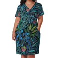 thumbnail image 3 of Vestido colgante de plantas y flores australianas para mujer, vestidos con bolsillos para eventos especiales., 3 of 7
