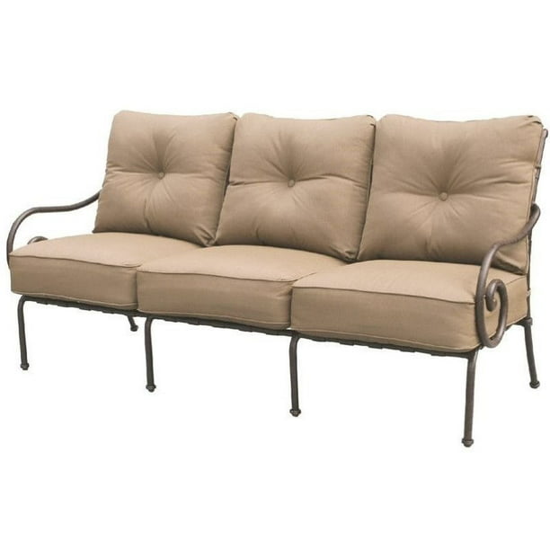 Darlee Malibu Patio Sofa With Cushion In Antique Bronze Com - Darlee Malibu Patio Furniture