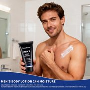 Men's Bath and Body Spa Gift Set - 7-Piece Kit with 3-in-1 Shower Gel, 2-in-1 Handmade Soap & Travel Bag - Father's Day/Birthday Gifts for Dad, Husband from Family