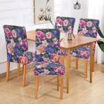 thumbnail image 2 of Yayeee 2 Pack Dining Chair Covers Stretch Parson Chairs Slipcovers Seat Protector, Soft Pinks Flowers, 2 of 6
