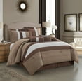 thumbnail image 4 of Nanshing 7 Piece Comforter Set, King, Brown, 4 of 4