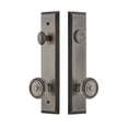 thumbnail image 2 of Grandeur Fifth Avenue Tall Plate Single Cylinder One Piece Knobset with Soleil Knob, 2 of 6