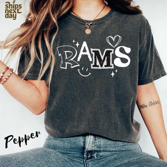 Rams T-Shirt, Vintage Style, School Spirit