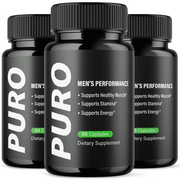 Puro Advanced Formula Pills All Natural Vitamin Supplement 180 Capsules