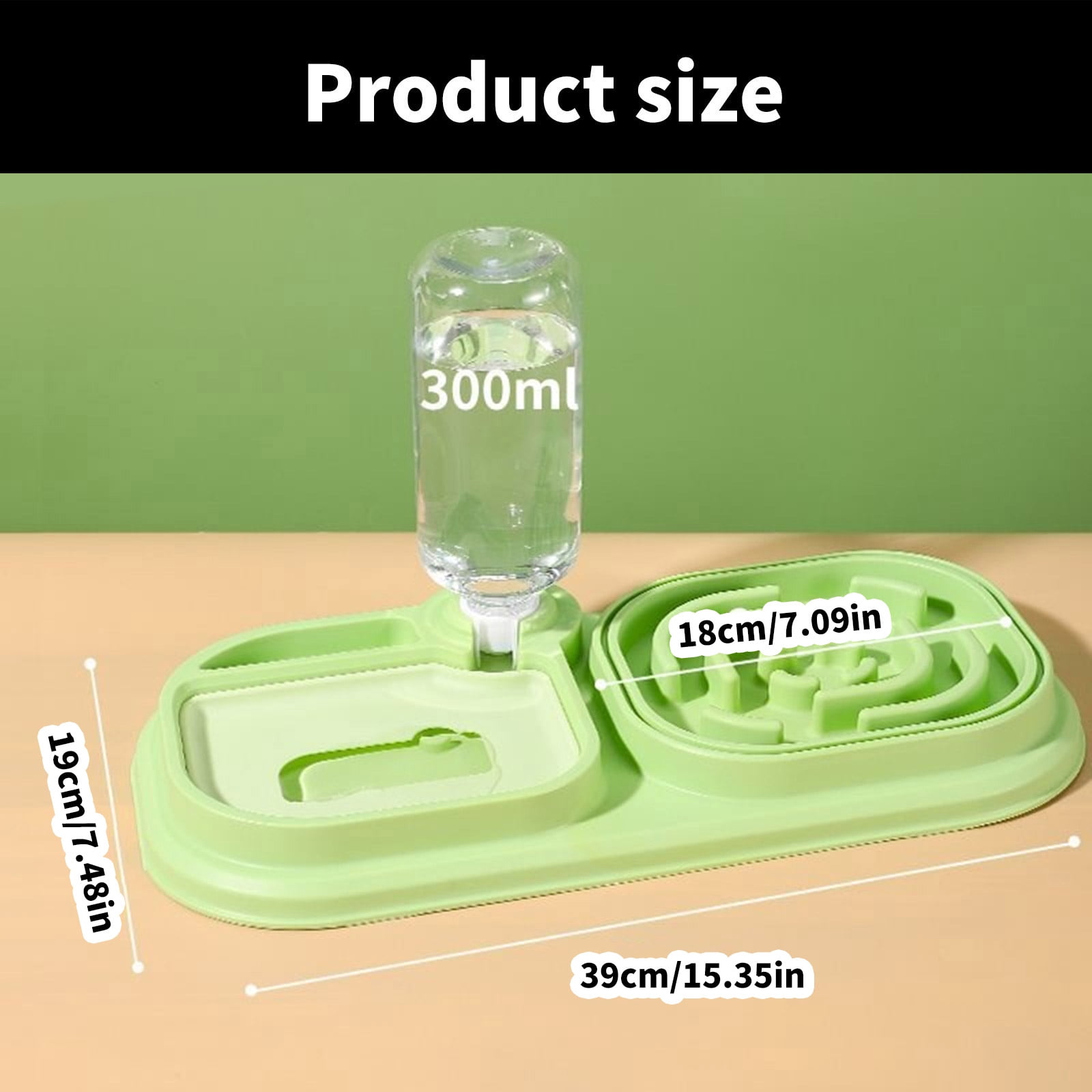 Dog Bowl Treat Feeder with Water Dispenser Slow Feeding Bowl for Cats Digestive Prevent Feeder Watering Supply