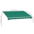 thumbnail image 3 of Outsunny 10' x 8' Electric Retractable Awning w/ Remote Controller, Green, 3 of 10