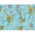 thumbnail image 2 of Zelouf Confetti On Ity  , Sewing, DIY, Crafts Fabric by the Yard, 459 Turq/yellow, 1 Yard, 2 of 2