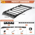 thumbnail image 6 of POFENZE Roof Rack Compatible for 2006-2014 Toyota FJ Cruiser Roof Cargo Carriers with Cross Bars, 6 of 8