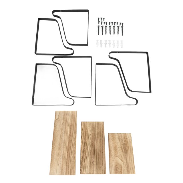 Estantes flotantes de pared, estante flotante de 3 piezas, estantes de madera flotantes duraderos, estantes de madera rústica montados en la pared, máxima comodidad