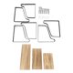 thumbnail image 2 of 3 piezas de estantes flotantes duraderos montados en la pared Estantes de madera rústica Estantes de pared flotantes exquisitos para el hogar Tienda Oficina, 2 of 10