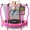 Pink, variant on (R) 55'' Trampoline for  with Safety Enclosure, Indoor & Outdoor  Trampoline, Ultra Safe Design with Multi Activity Accessories,    for Boys & Girls Ages 1-8