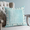 thumbnail image 4 of Pillow Covers 16x16 Set of 2, Teal Beach Coastal Throw Pillow Covers Decorative Couch Cushion Cover, Summer Nautical Starfish Shell Coral Vintage Microfiber Soft Pillowcases for Bedroom Living Room, 4 of 9