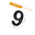 thumbnail image 2 of WEUVEB 10Ud Números Decorativos Autoadhesivos En ABS Negro Para Puertas Y Locales Con Profesional, 2 of 8