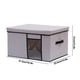thumbnail image 3 of Fiudx Caja de Almacenamiento de Tela Lavable, Diseño de Ventana Transparente, Material de Lino Transpirable, Plegable y Lavable, Fácil de Organizar, Artículos Esenciales para El Hogar, 41,5 X 31 X 25, 3 of 6