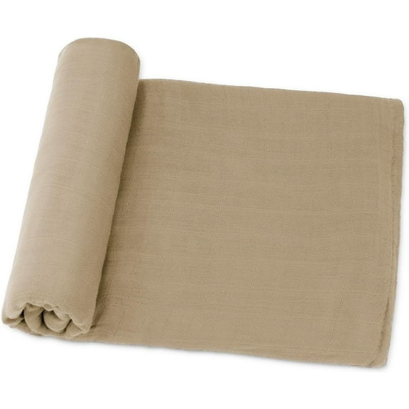Comfy Cubs 1 Pack Muslin Swaddle Blankets - Receiving Blanket, Wrap for Boys and Girls (Cedar)