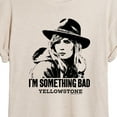 thumbnail image 3 of Yellowstone - Im Something Bad - Juniors Ideal Flowy Muscle T-Shirt, 3 of 6