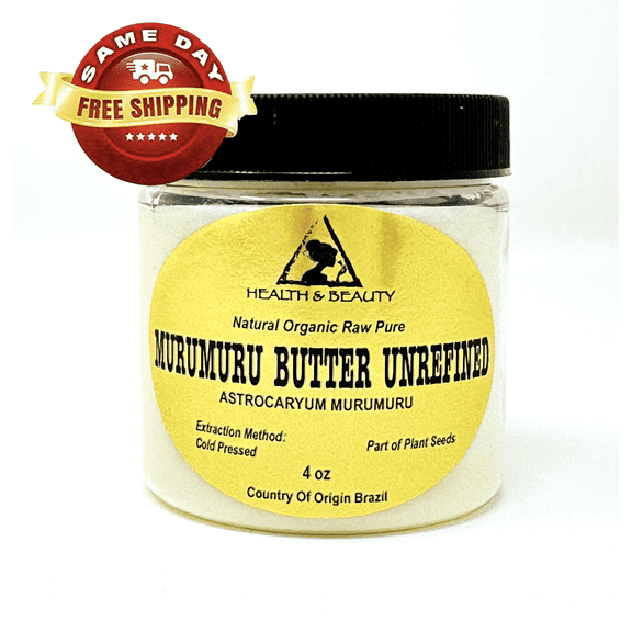Murumuru Butter Unrefined Organic Extra Virgin Natural Raw 100% Pure 4 oz
