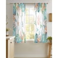 thumbnail image 4 of Beach Coastal Sheer Curtains 54 Inch Length 2 Panels Set for Living Room/Bedroom, Summer Coral Starfish Nautical Ocean Kitchen Curtains Grommet Semi-Sheer Curtains Drapes Window Treatments 42"x54"x2, 4 of 7